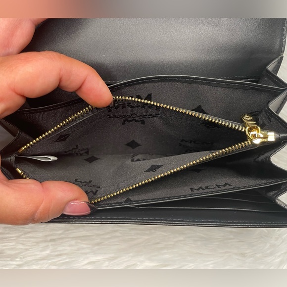 EUC MCM Black Embossed Long Wallet - Picture 13 of 13